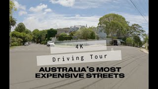 Sydney 4K Drive | Australia's Most Expensive Streets | Vaucluse |  🇦🇺