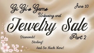 Jewelry SALE and Unboxing! GiGi's Gems Pt 2 #jewelry #jewelrysale #gift #secondhandfashion #asmr