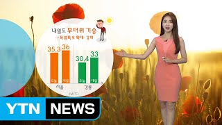 [날씨] 35도 안팎 무더위 계속...전국 곳곳 소나기 / YTN