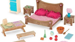 Lets Set Up This Lil Woodzeez Bedroom And Dining Room Set