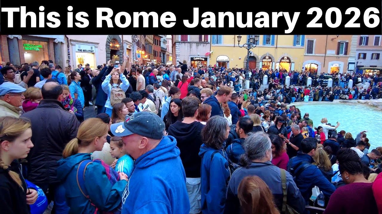 Rome Italy, This is Rome January 2026, Captioned 4K/60 fps