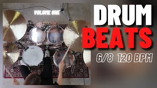 6/8 Drums Only Backing Tracks (120 bpm)