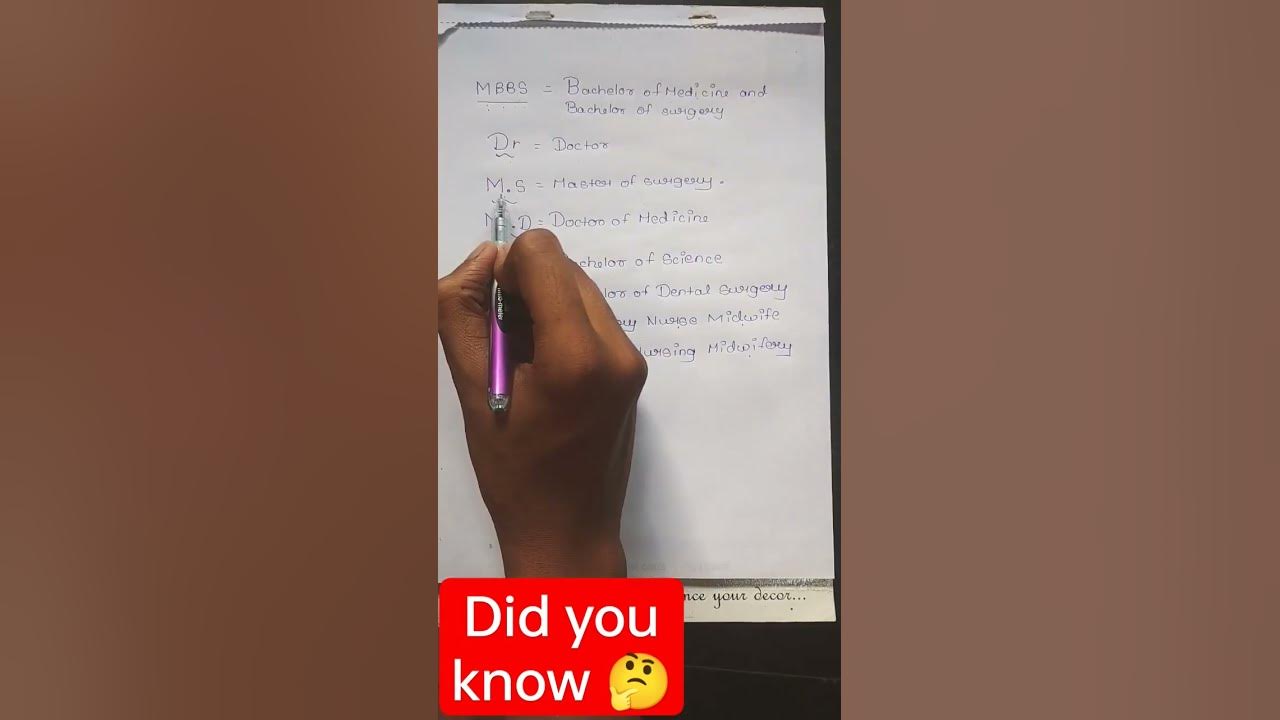 MBBS M D M S B Sc ANM GNM Full Form viral shorts shortvideo mbbs mbbs-m-d-m-s-b-sc-anm-gnm-full-form-viral-shorts-shortvideo-mbbs