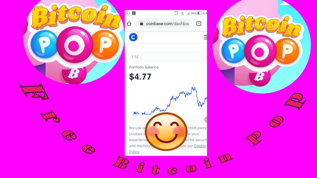 NEW BITCOIN POP! EARN REAL BITCOIN!  By playing game.