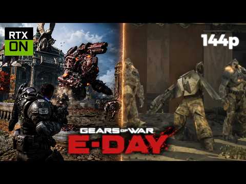 Así se ve Gears E-Day en la MEJOR vs PEOR resolución #gearsofwar