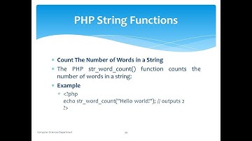 PHP-STRING FUNCTIONS WITH EXAMPLE