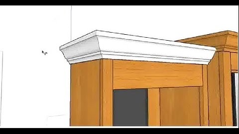 SketchUp - Create a Crown Molding with Follow me Tool