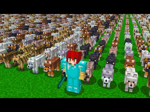 VOU MONTAR UM EXÉRCITO DE DOGUINHOS NO MINECRAFT GUERRA