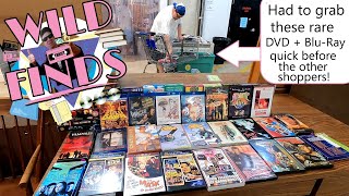 The rare DVD and Blu-rays don't last long at the thrift store