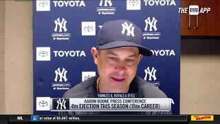 Aaron Boone on Yankees win vs. Royals, ejection from game, performance from team