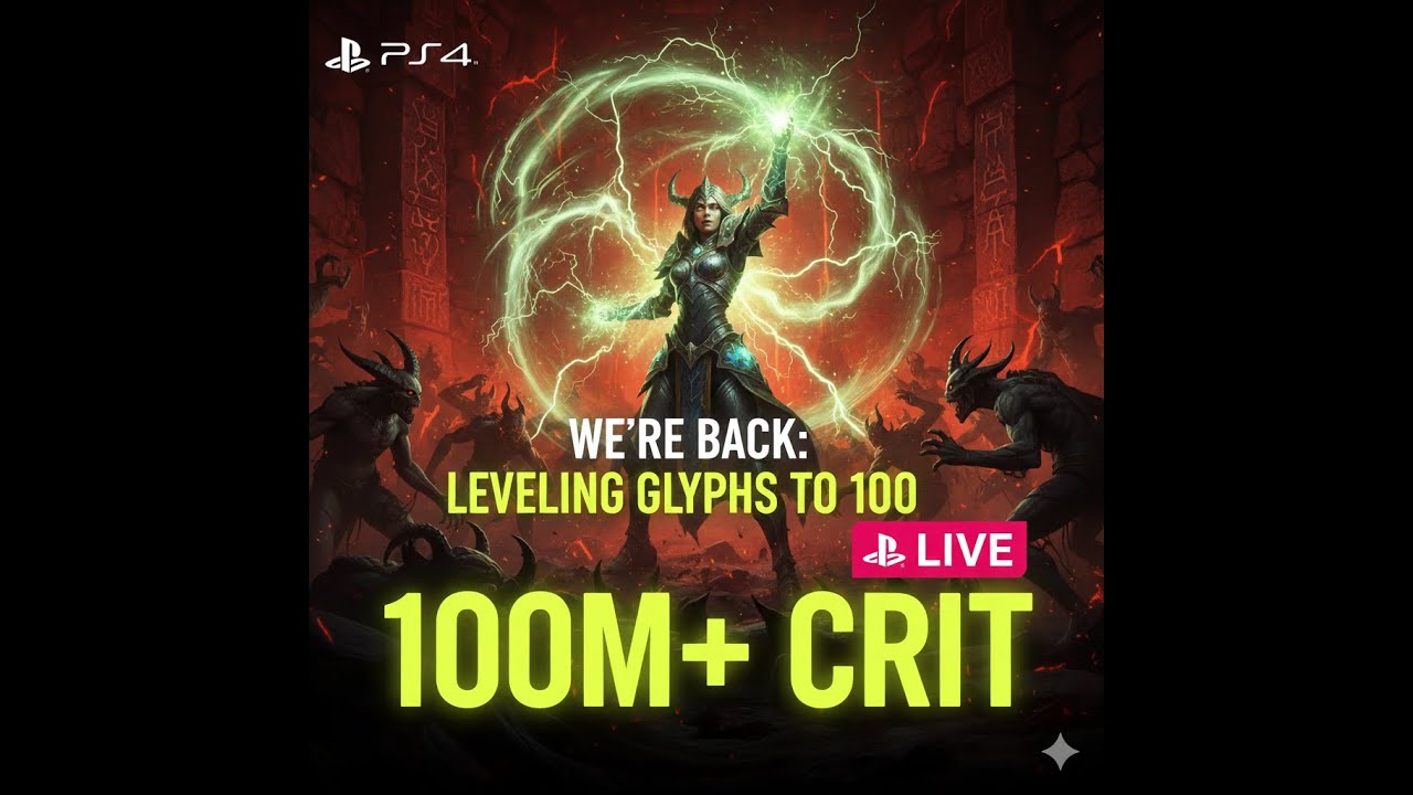 RebelX1923's best critical strike sorcerer build season 11 part 8 glyph grinding, paragon leveling