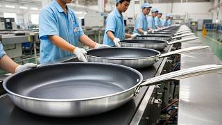 Así Se Fabrican Los Sartenes Antiadherentes De Teflón Mega Fábricas