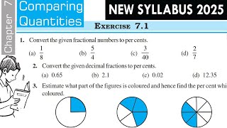 Part 1 | Exercise 7.1 | Ch 7 Comparing Quantities | Class 7 Maths NCERT | New Syllabus 2025