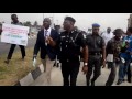 Fatai Owoseni, Lagos police commissioner joins protest