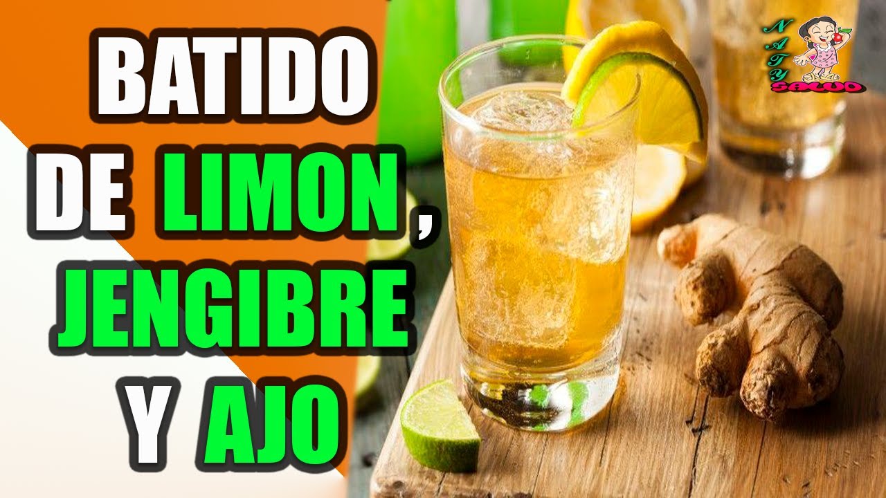 receta de limon ajo y jengibre para adelgazar