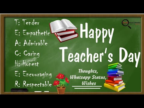 World Teachers Day WhatsApp Status | Happy Teachers Day 2020 | World Teachers Day Wishes