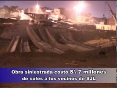 Se cae puente de Carlos Burgos en SJL