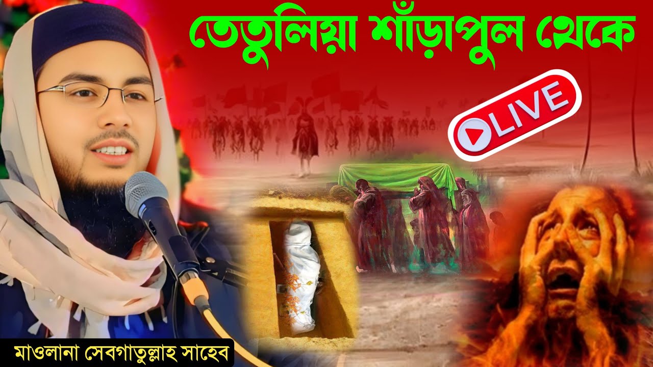 🔴 Live মাওলানা সেবগাতুল্লাহ সাহেব / তেঁতুলিয়া শাঁড়াপুল থেকে