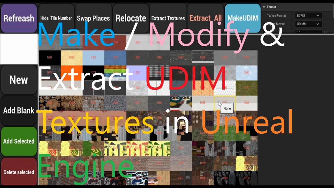 UDIM Editor Plugin for Unreal engine - YouTube
