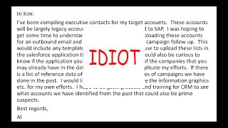 Don't Write Business Emails Like This Idiot!
