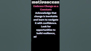 "Embrace Change: Your Path to Growth and Resilience 🌟motivaocean