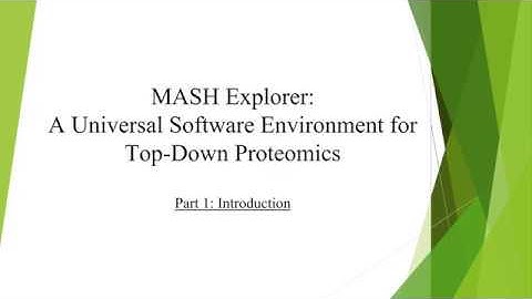 MASH Video Part 1 Introduction