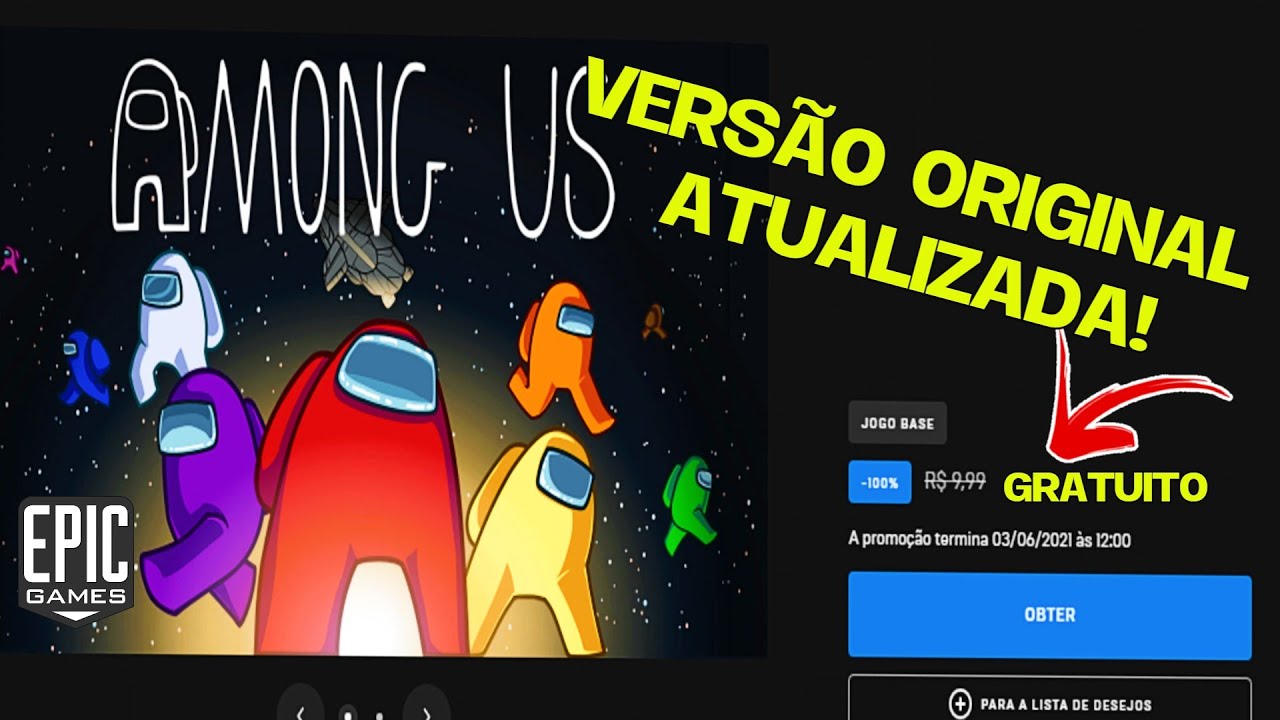 Among Us Original 0$ para PC até o dia 03/06 (EPIC GAMES) 