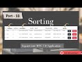 Part-18: How to implement sorting functionality in asp.net core MVC | Asp.net core MVC 7.0 project