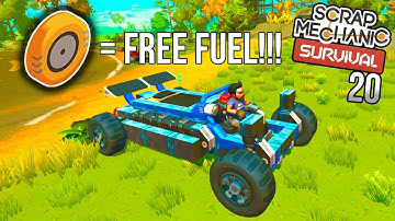 BEARING POWERED CAR!! | Scrap Mechanic Survival Gameplay/Let