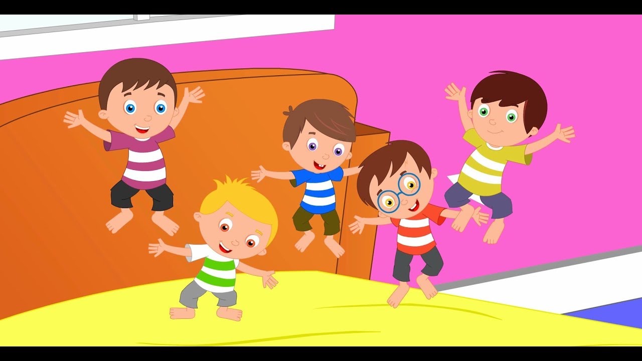 Five little monkeys | Nursery Rhymes | Kids songs | Baby Video