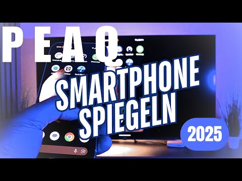 PEAQ QLED 2025 Smartphone auf TV spiegeln