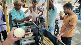 This 60 Year Old Man Making & Selling Sugarcane juice l Indian Street Food