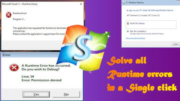 solve all the runtime errors in one click
