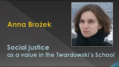 ANNA BROEK: Social justice as a value in the Tward...