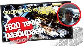 Двигатель Subaru FB20  Течь масла  Разборка