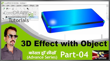 3D Effect with Object step by step in CoreDraw X8 in Hindi (Advance Series) Part-4