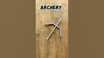 How to make a paper bow and arrow that can be shot origami easy👍 #vvvreview #origami #diy