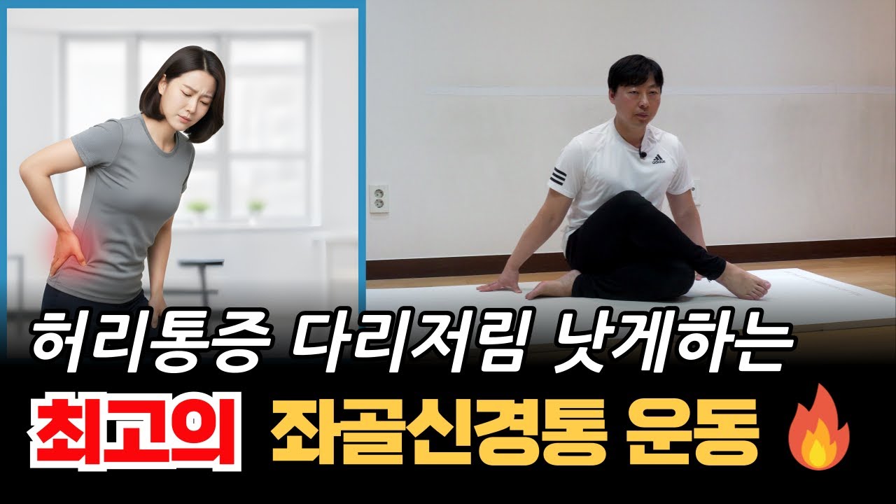 좌골신경통 운동 허리통증 다리저림 낫게 하는 최고의 스트레칭#좌골신경통 운동#좌골신경통 스트레칭#좌골신경통 허리통증