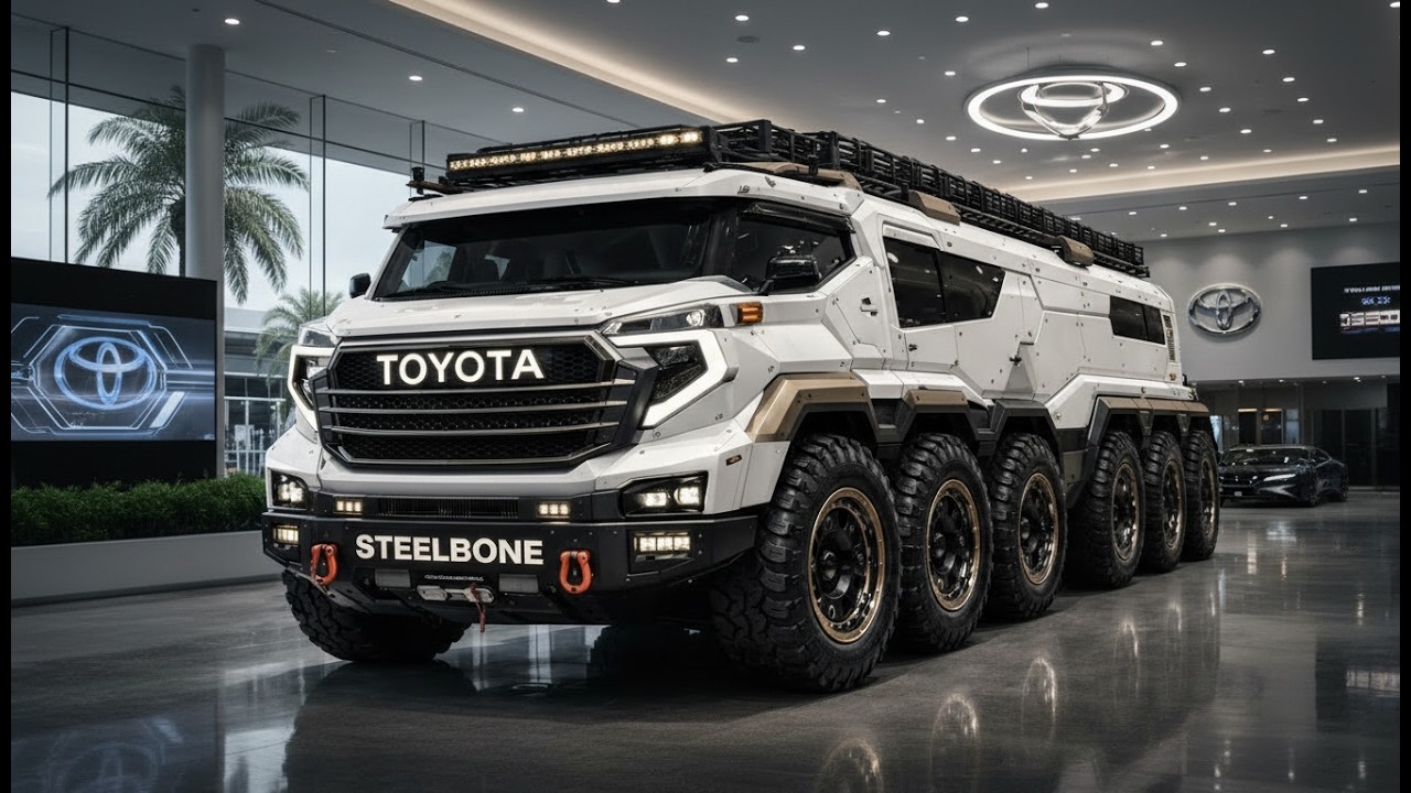 Toyota 12x12 STEELBONE 2026 – The 12-Wheel Luxury Survival Tank Motorhome!