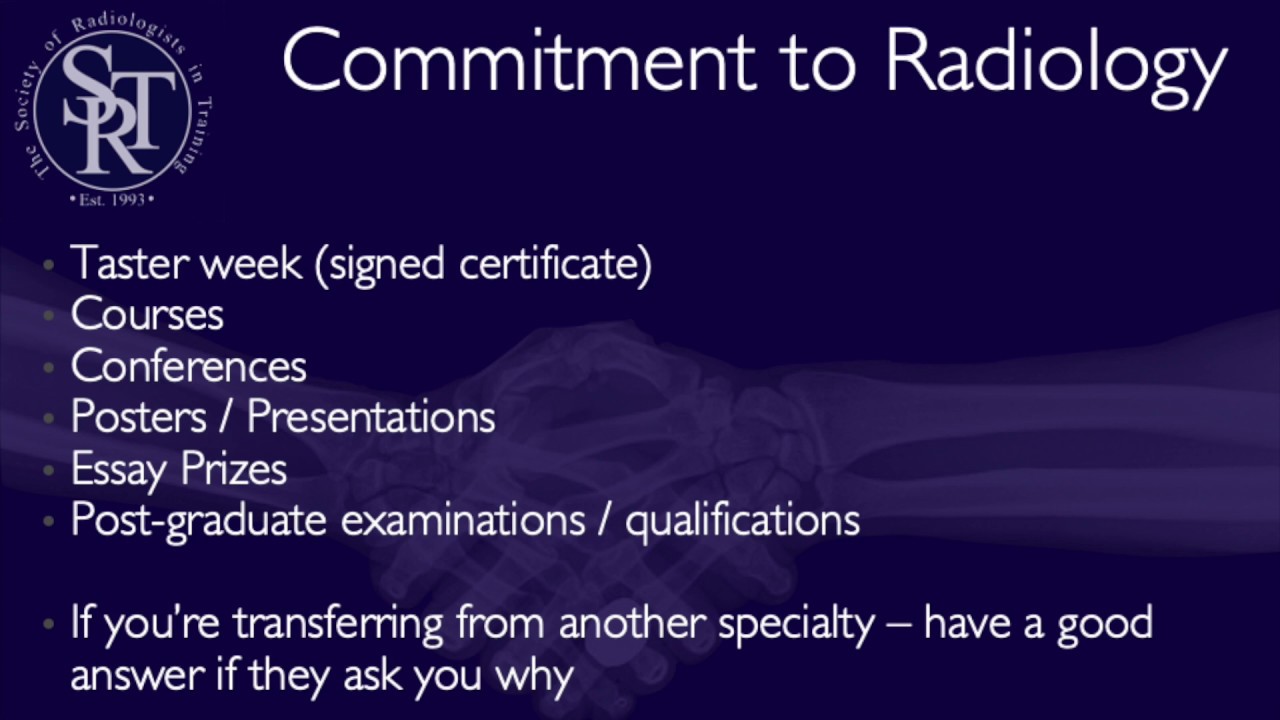 How to get into Radiology YouTube