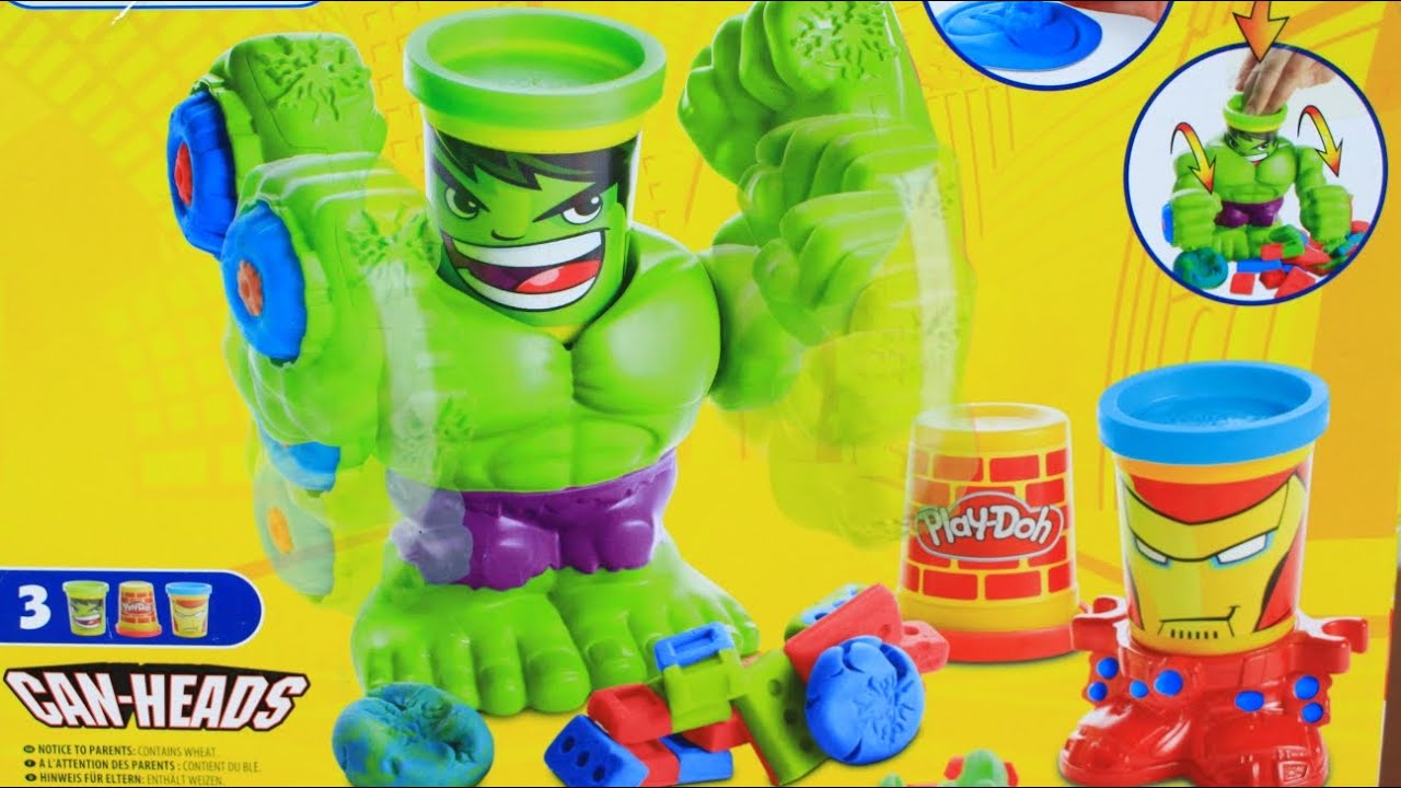 Smashdown Hulk Featuring Marvel Can-Heads / Битва Халка - Play-Doh / Плей До - Hasbro - B0308