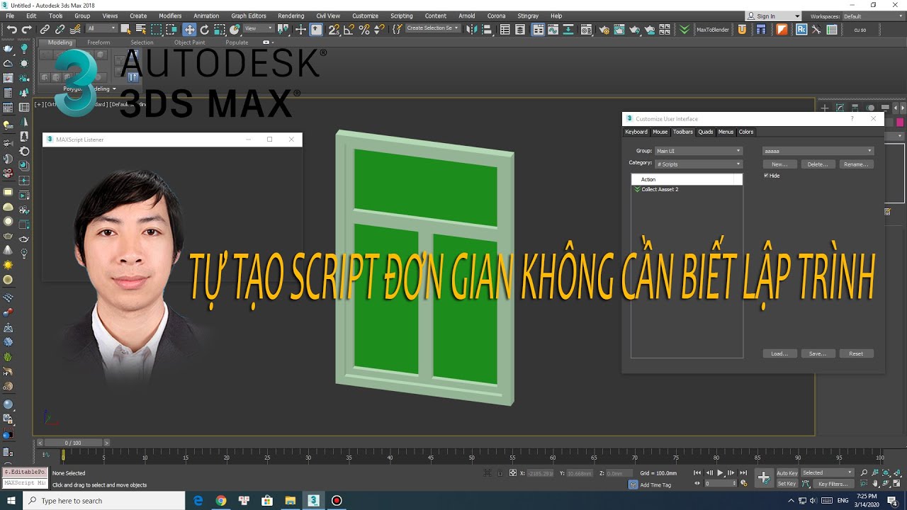 3Ds MAX - Tự tao Script đơn giản không cần biết lập trình - YouTube