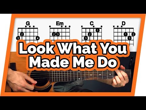 Look What You Made Me Do - Fast Guitar Tutorial (Lesson) - Easy for Beginners