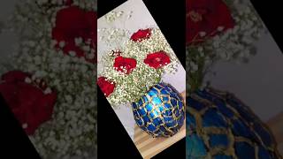 Flower Pot Making With Plaster Of Paris Flower Vase Making At Home