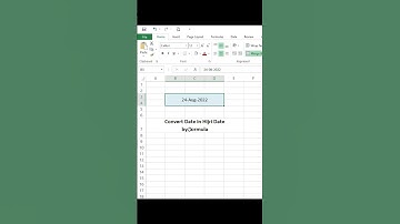 date conversion in excel |Date Field in Excel | Gregorian to Hijri |Convert date in Excel | #shorts