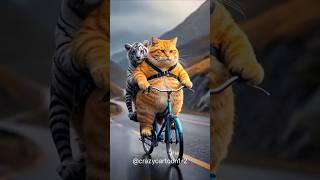 Caring Cat Takes Care Of Tiger