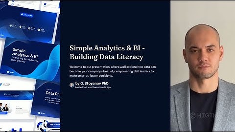 Day 41 —  Simple Analytics & BI – Building Data Literacy