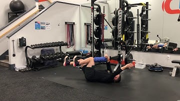 Matthew Ibrahim | Foam Roller Squeeze w/ Dead Bug (Opposite Side)