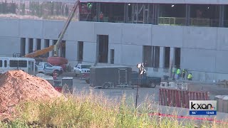 Tesla construction workers KXAN News at Noon