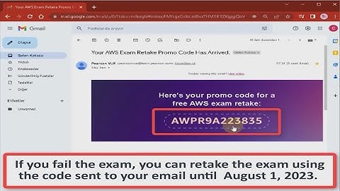 If I fail the AWS certification exams, How to retake the same exam for free?